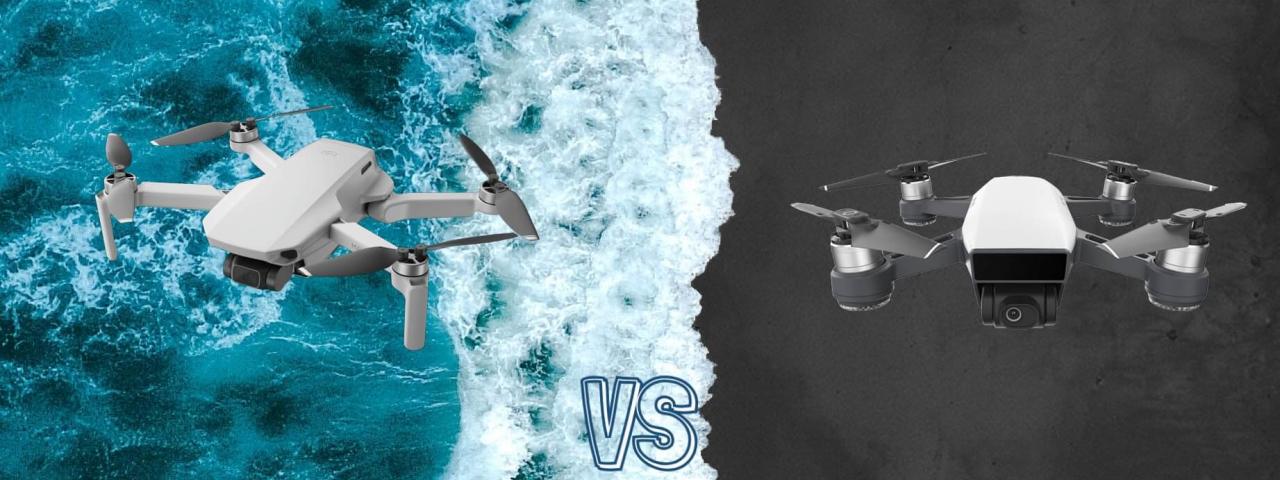 DJI Mavic Mini vs DJI Spark Camera Drone Comparison
