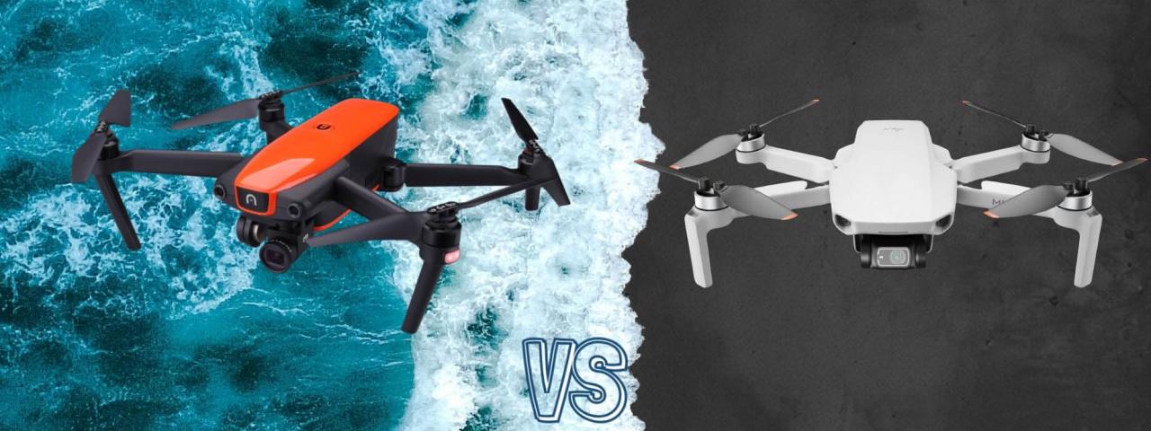 DJI Mini 2 vs Autel Evo Camera Drone Spec Comparison