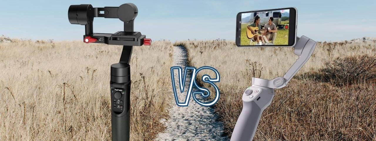 dji om 4 vs hohem isteady multi gimbal comparison