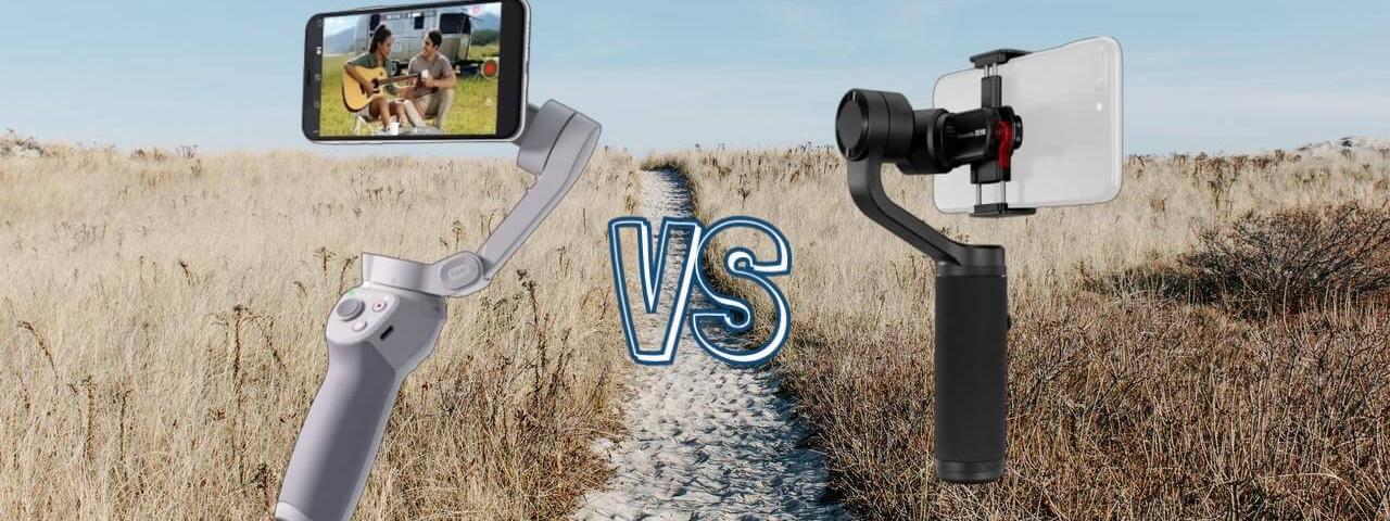 dji om 4 vs zhiyun smooth q2 smart phone gimbal comparison