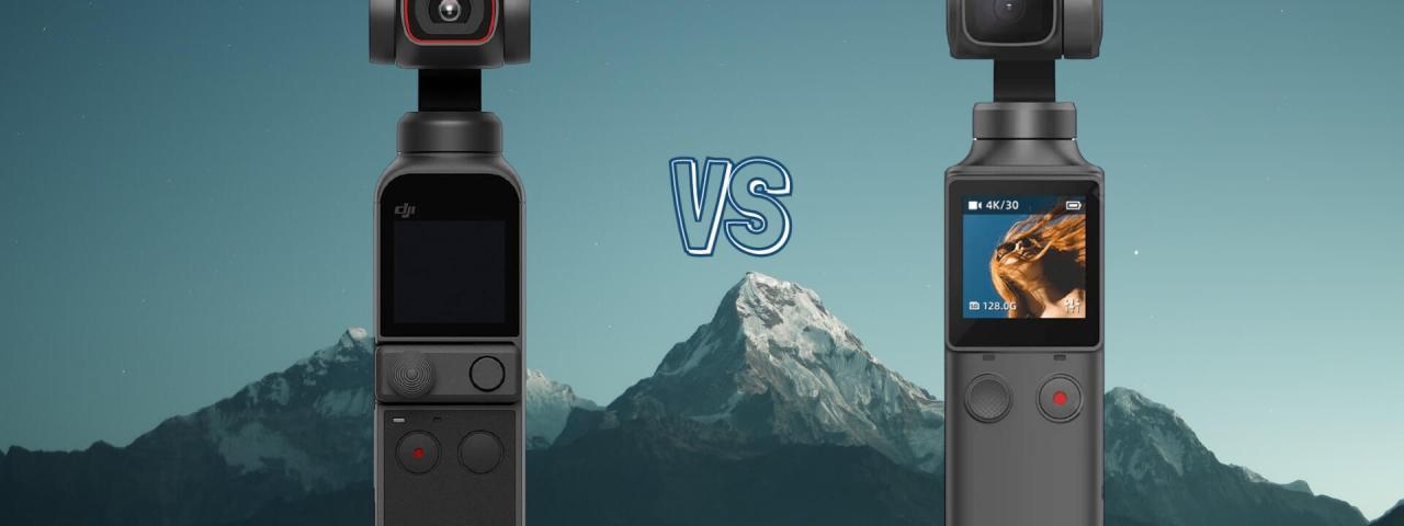 DJI Pocket 2 vs Fimi Palm Gimbal Action Camera Spec Comparison