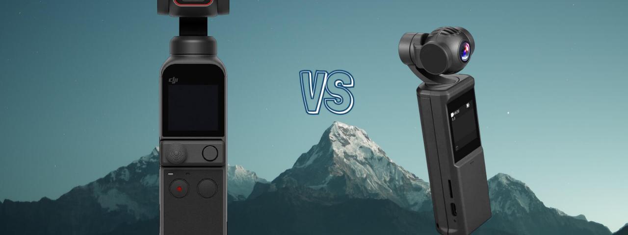 DJI Pocket 2 vs Keelead P6A Gimbal Action Camera Spec Comparison