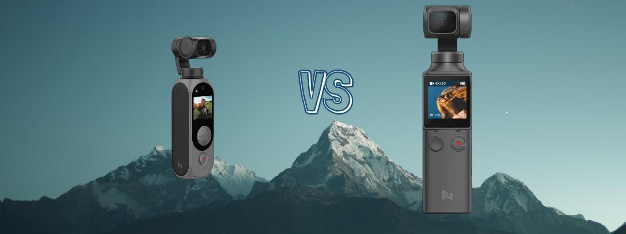 Fimi Palm vs Fimi Palm 2 Pocket Gimbal Action Camera Spec Comparison