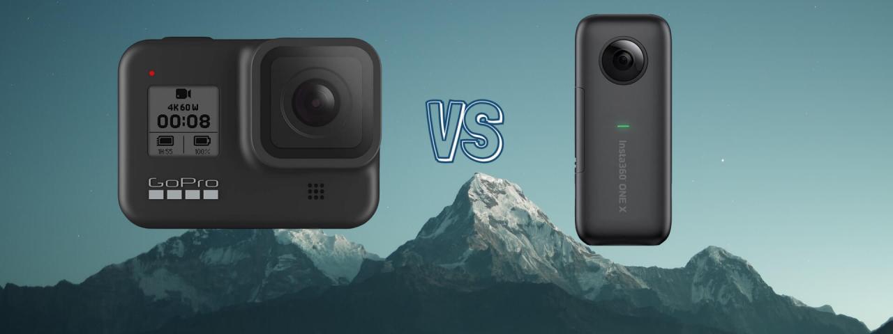 GoPro Hero 8 Black vs Insta360 One X Action Camera Comparison