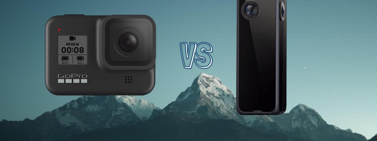 GoPro Hero 8 Black vs Labpano Pilot One 360 Action Camera Comparison