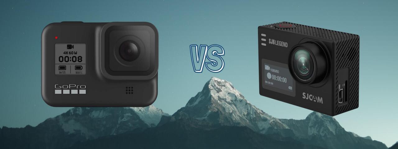 GoPro Hero 8 Black vs SJCam SJ6 Legend Action Camera Comparison