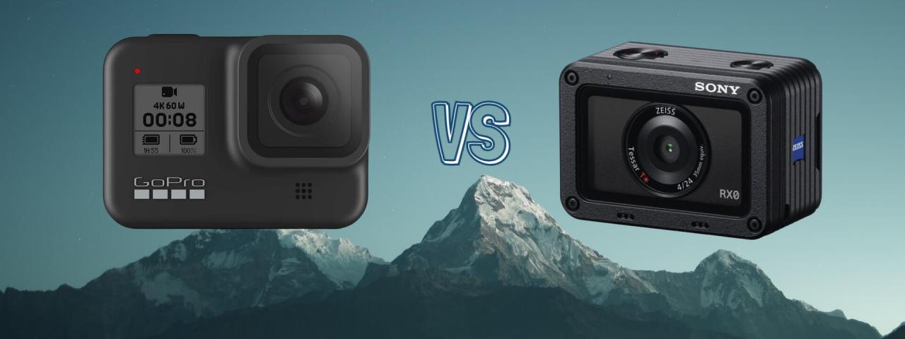 GoPro Hero 8 Black vs Sony RX0 ii Action Camera Comparison