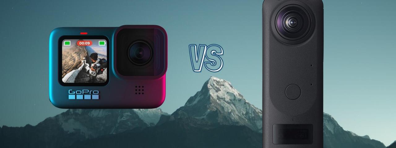 GoPro Hero 9 Black vs Ricoh Theta Z1 Action Camera Spec Comparison