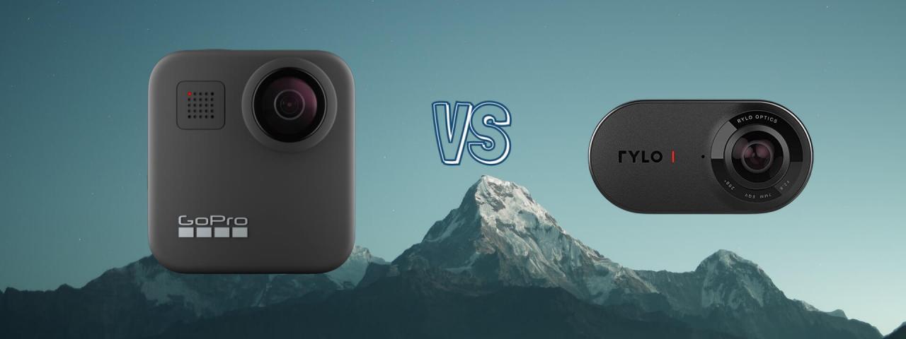 GoPro Max 360 vs Rylo 360 Action Camera Spec Comparison
