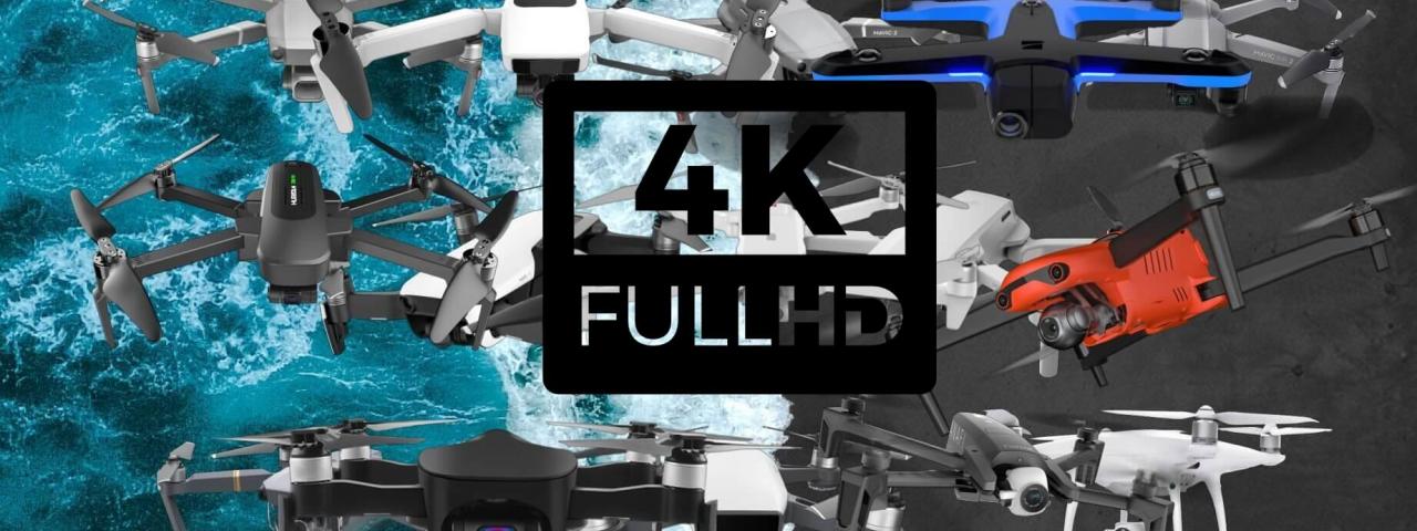 Camera Drones With 4K UHD Video Camera