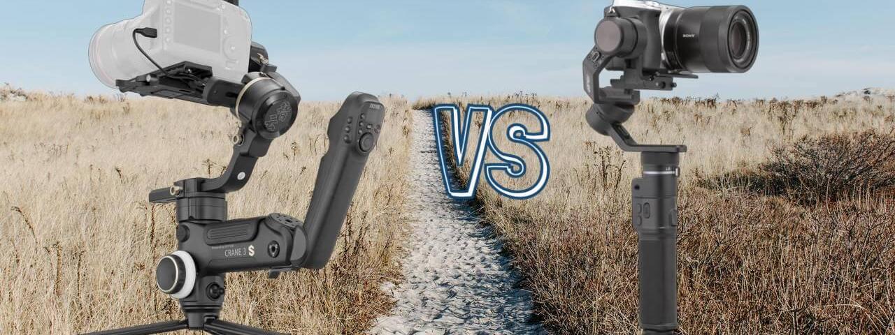 Zhiyun Crane 3S vs Feiyu Tech G6 Max Camera Gimbal Spec Comparison