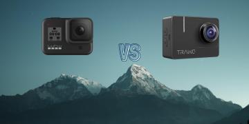 GoPro Hero 8 Black vs Apeman A100 Trawo Action Camera Comparison