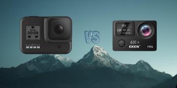 GoPro Hero 8 Black vs Eken H6S Action Camera Comparison
