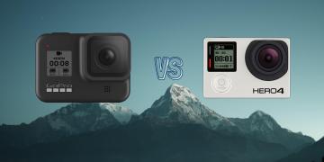 GoPro Hero 8 Black vs GoPro Hero 4 Black Action Camera Comparison