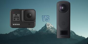 GoPro Hero 8 Black vs Ricoh Theta Z1 360 Action Camera Comparison