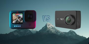 GoPro Hero 9 Black vs Yi 4K+ Plus Action Camera Spec Comparison