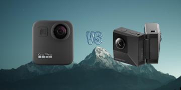 GoPro Max 360 vs Insta360 EVO Folding Action Camera Spec Comparison